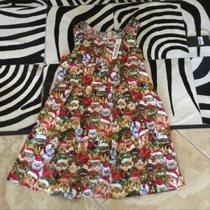 Modcloth/Retrolicious Christmas Cat Dress
